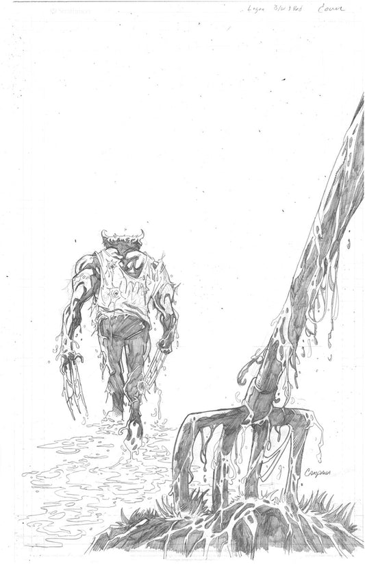 LOGAN BLACK WHITE & BLOOD #3  CHRIS CAMPANA ORIGINAL COVER ART
