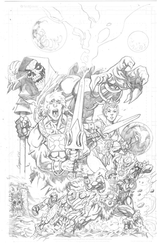 MASTERS OF THE UNIVERSE SWORD OF FLAWS  #1  CHRIS CAMPANA ORIGINAL COVER ART