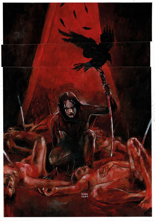 CROW DEADTIME  #1  MARTIN SIMMONDS ORIGINAL COVER ART