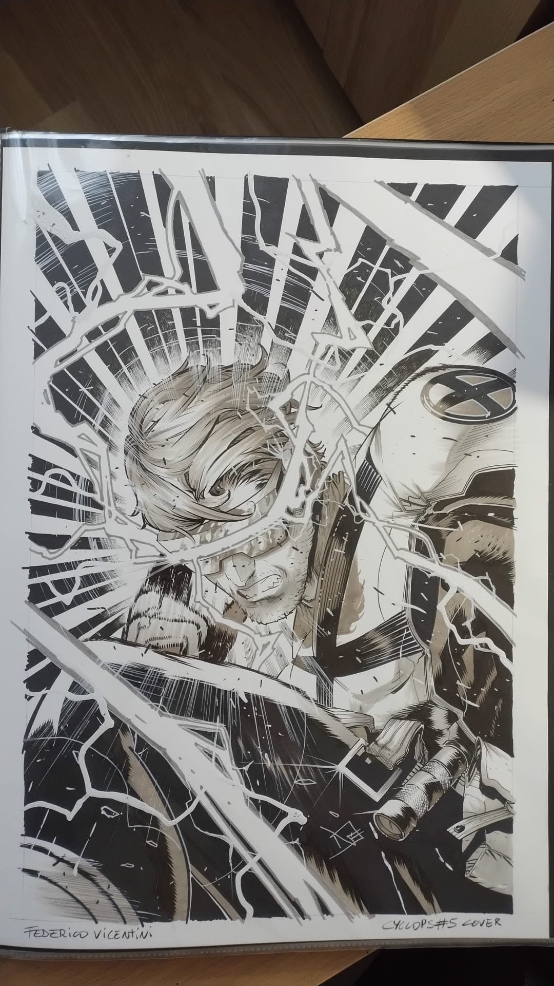 CYCLOPS  #5  FEDERICO VICENTINI COVER ART