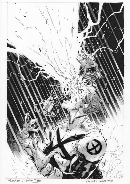 CYCLOPS  #2  FEDERICO VICENTINI COVER ART