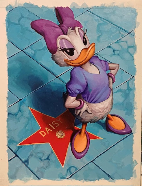 Daisy Duck - Original painted art from Disney card collection - Fabrizio De Tommaso