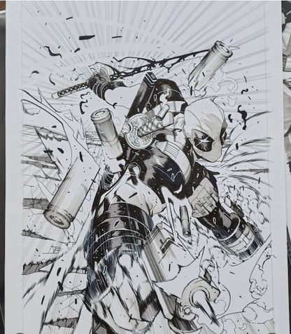 WADE WILSON DEADPOOL  #1  FEDERICO VICENTINI COVER ART