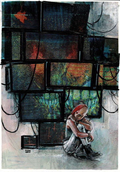 DEPARTMENT OF TRUTH  #32  MARTIN SIMMONDS ORIGINAL COVER ART