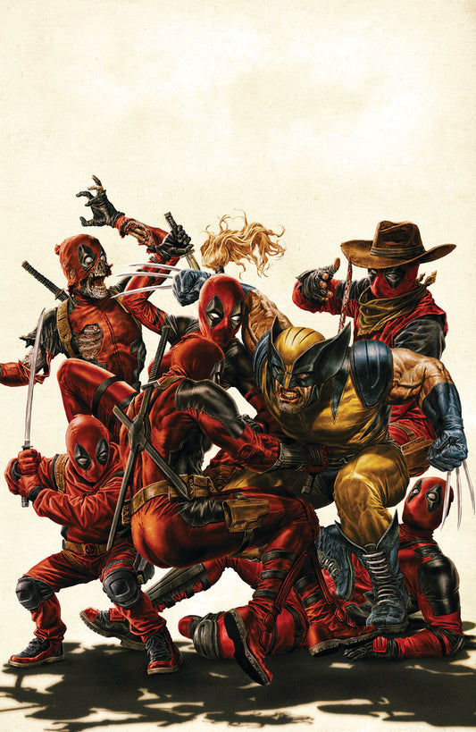 DEADPOOL WOLVERINE #1  BERMEJO MEGACON WHITE VIRGIN VARIANT