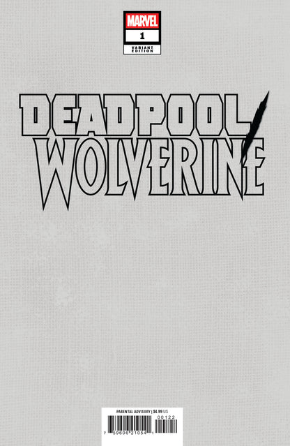 DEADPOOL WOLVERINE #1  BERMEJO MEGACON WHITE VIRGIN VARIANT