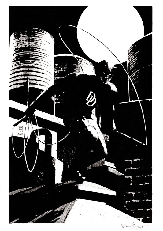 DAREDEVIL ON ROOFTOPS BY VALERIO GIANGIORDANO