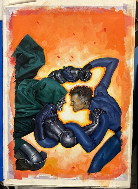 CHALLENGES OF DOOM MR FANTASTIC  #1  DE TOMMASO ORIGINAL COVER ART