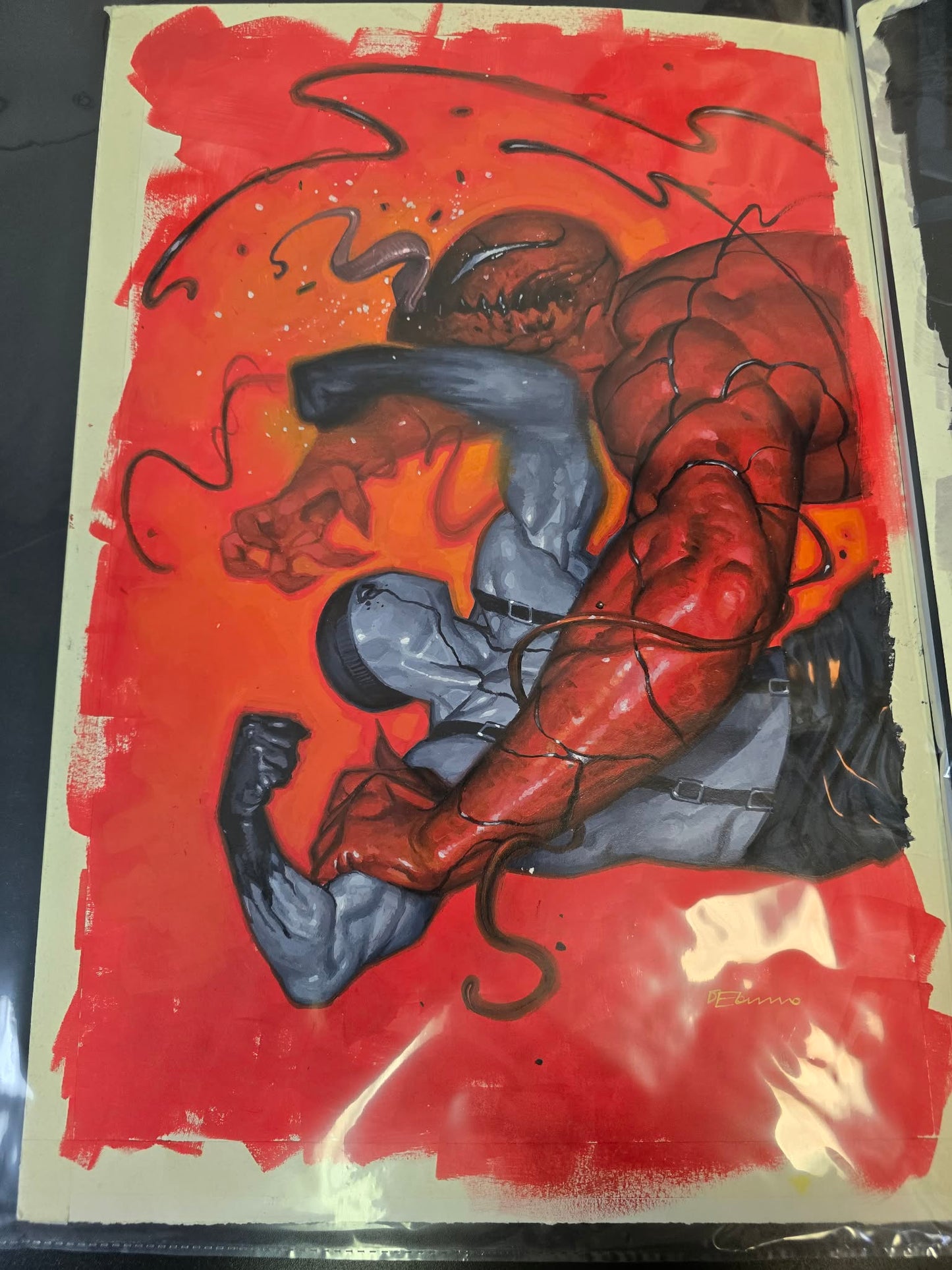 EDDIE BROCK CARNAGE  #10  DE TOMMASO ORIGINAL COVER ART
