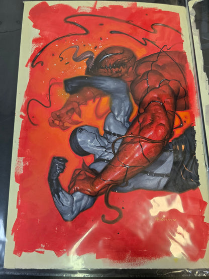 EDDIE BROCK CARNAGE  #10  DE TOMMASO ORIGINAL COVER ART