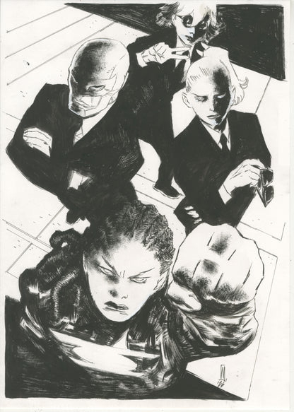 ABSOLUTE GREEN LANTERN  #15  WERTHER DELL'EDERA ORIGINAL COVER ART