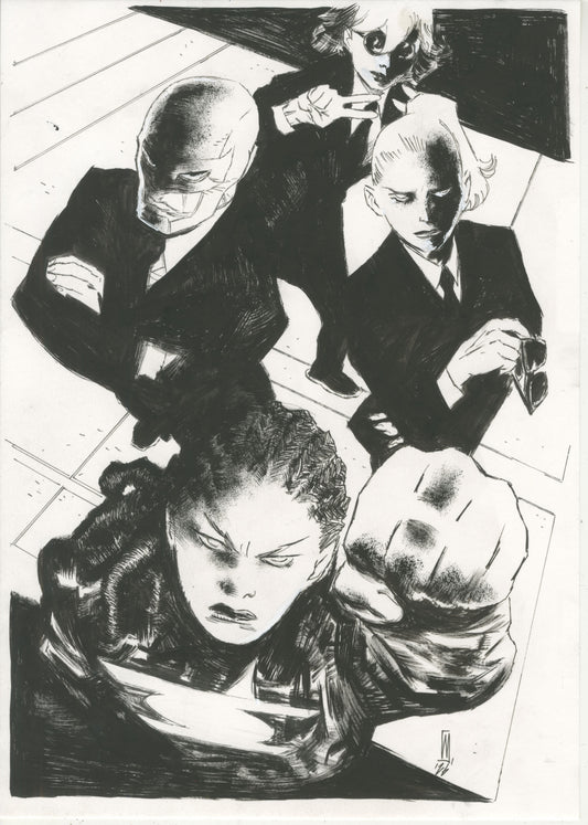 ABSOLUTE GREEN LANTERN  #15  WERTHER DELL'EDERA ORIGINAL COVER ART