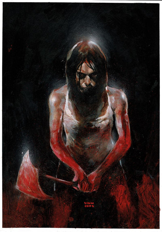 DEVIL ON MY SHOULDER  #1  MARTIN SIMMONDS ORIGINAL COVER ART