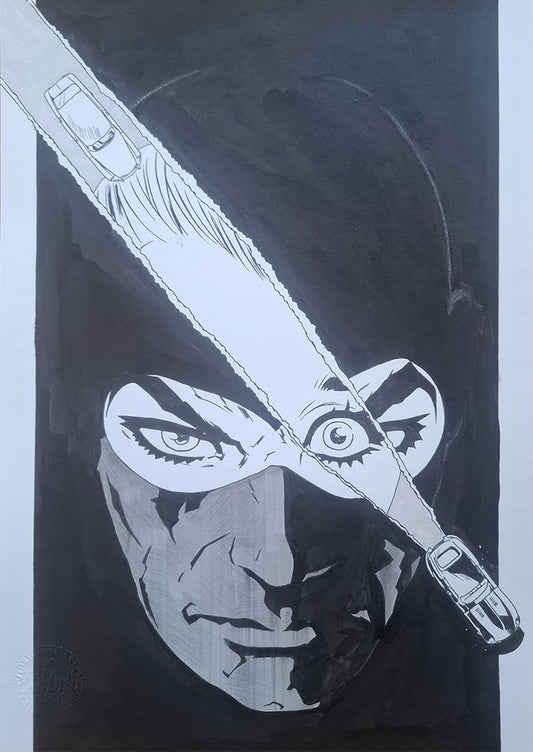 DIABOLIK HEADSHOT ON A3 BY STEFANO LANDINI