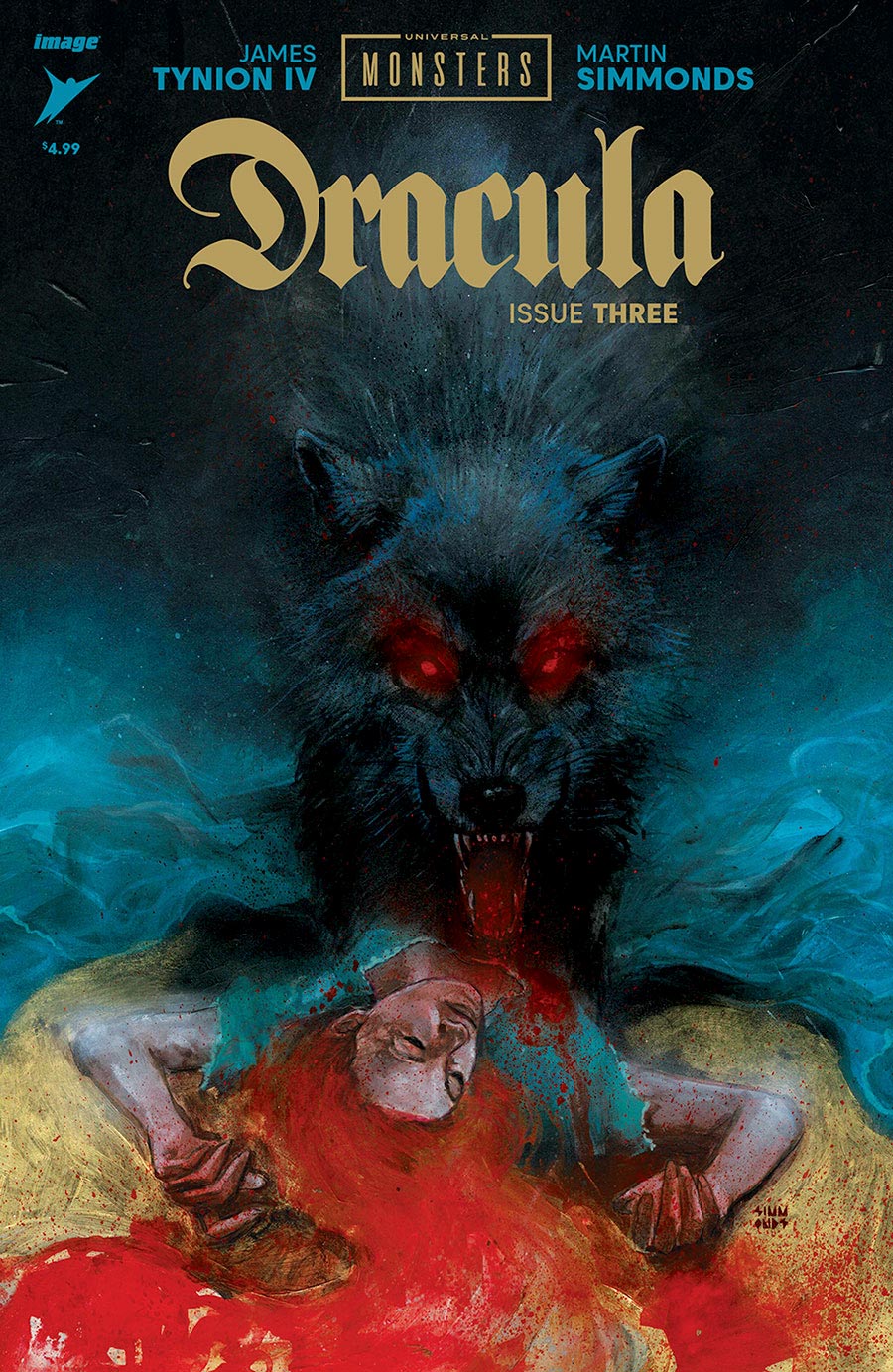 DRACULA  #3  MARTIN SIMMONDS ORIGINAL COVER ART