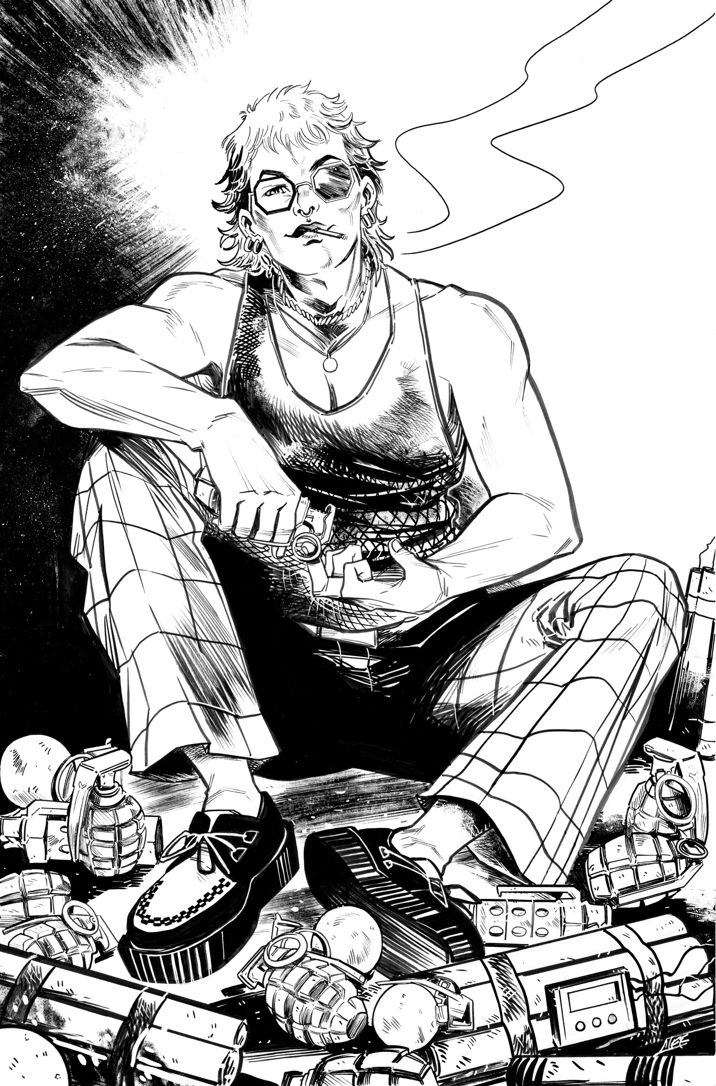 EXQUISITE CORPSES  #10  SOO LEE ORIGINAL COVER ART