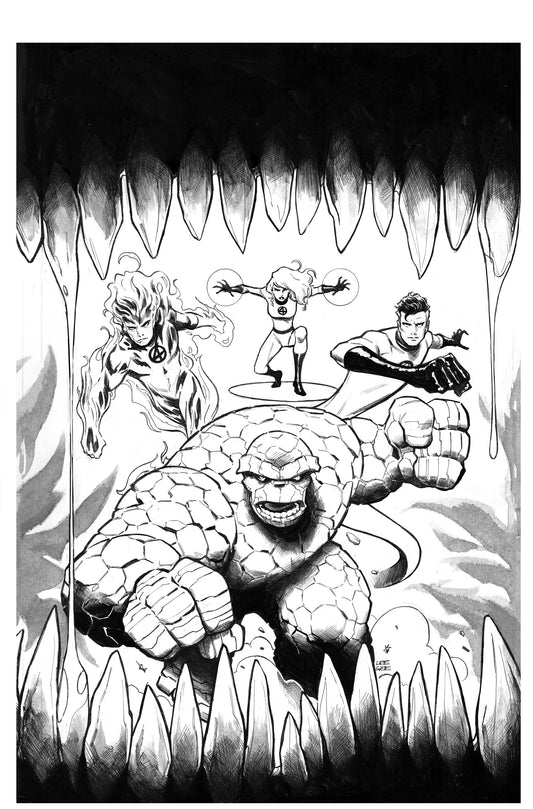 FANTASTIC FOUR #17 LEE GARBETT ORIGINAL COVER ART