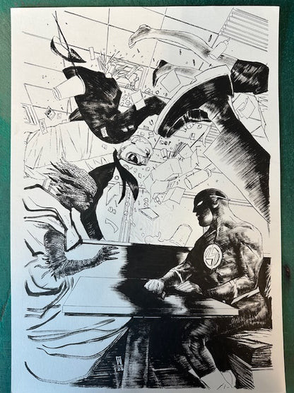 FLASH  #6  1:25 VARIANT ORIGINALCOVER ART BY WERTHER DELL'EDERA
