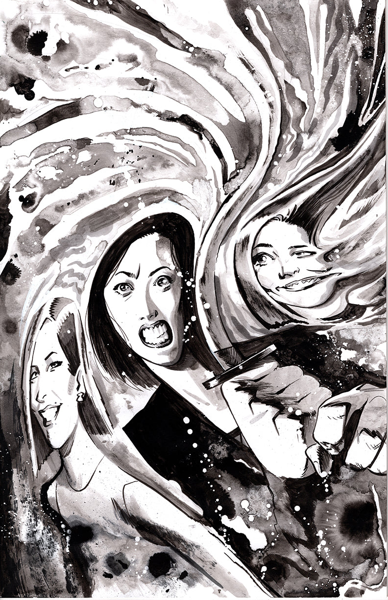 FOX MASK KILLER  #4 ORIGINAL COVER ART BY ADAM GORHAM