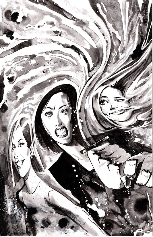 FOX MASK KILLER  #4 ORIGINAL COVER ART BY ADAM GORHAM