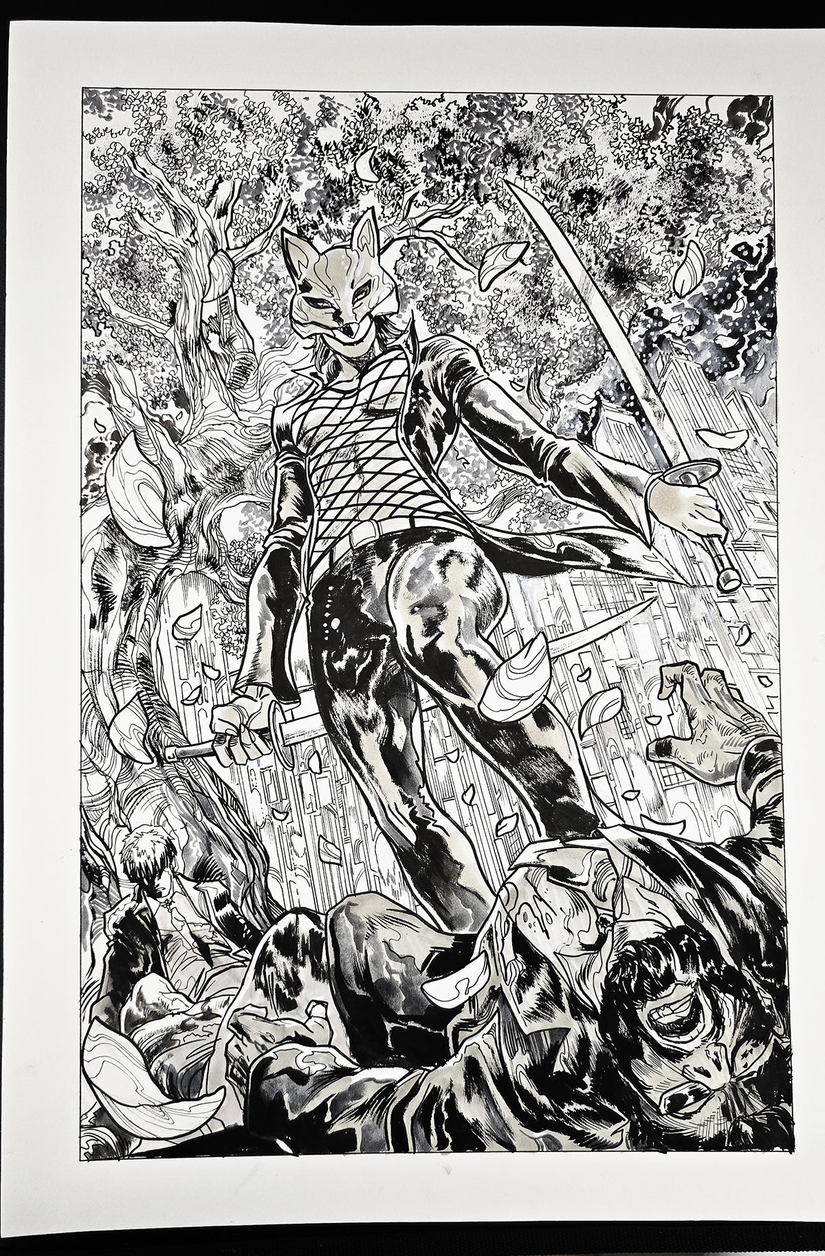 FOX MASK KILLER  #4 1:50 VARIANT (VINCENZO RICCARDI ORIGINAL COVER ART)