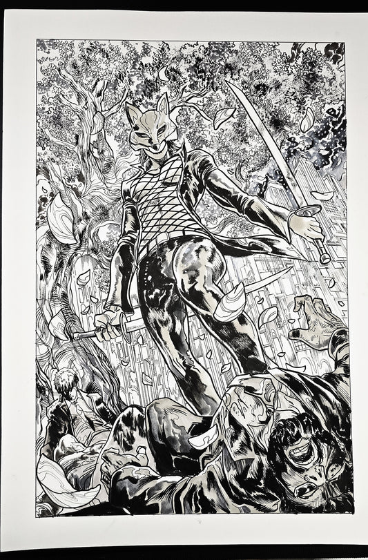 FOX MASK KILLER  #4 1:50 VARIANT (VINCENZO RICCARDI ORIGINAL COVER ART)