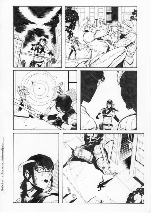 GWENPOOL #1  PAGE 17  ORIGINAL PAGE BY STEFANO NESI