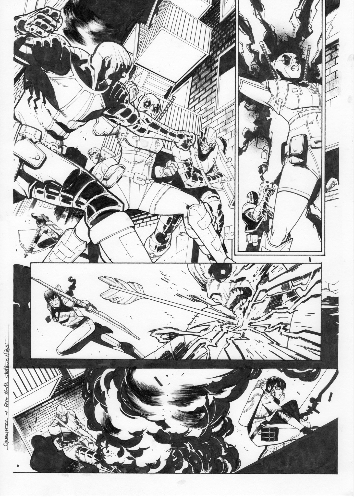 GWENPOOL #1  PAGE 18  ORIGINAL PAGE BY STEFANO NESI