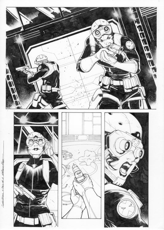 GWENPOOL #1  PAGE 1  ORIGINAL PAGE BY STEFANO NESI