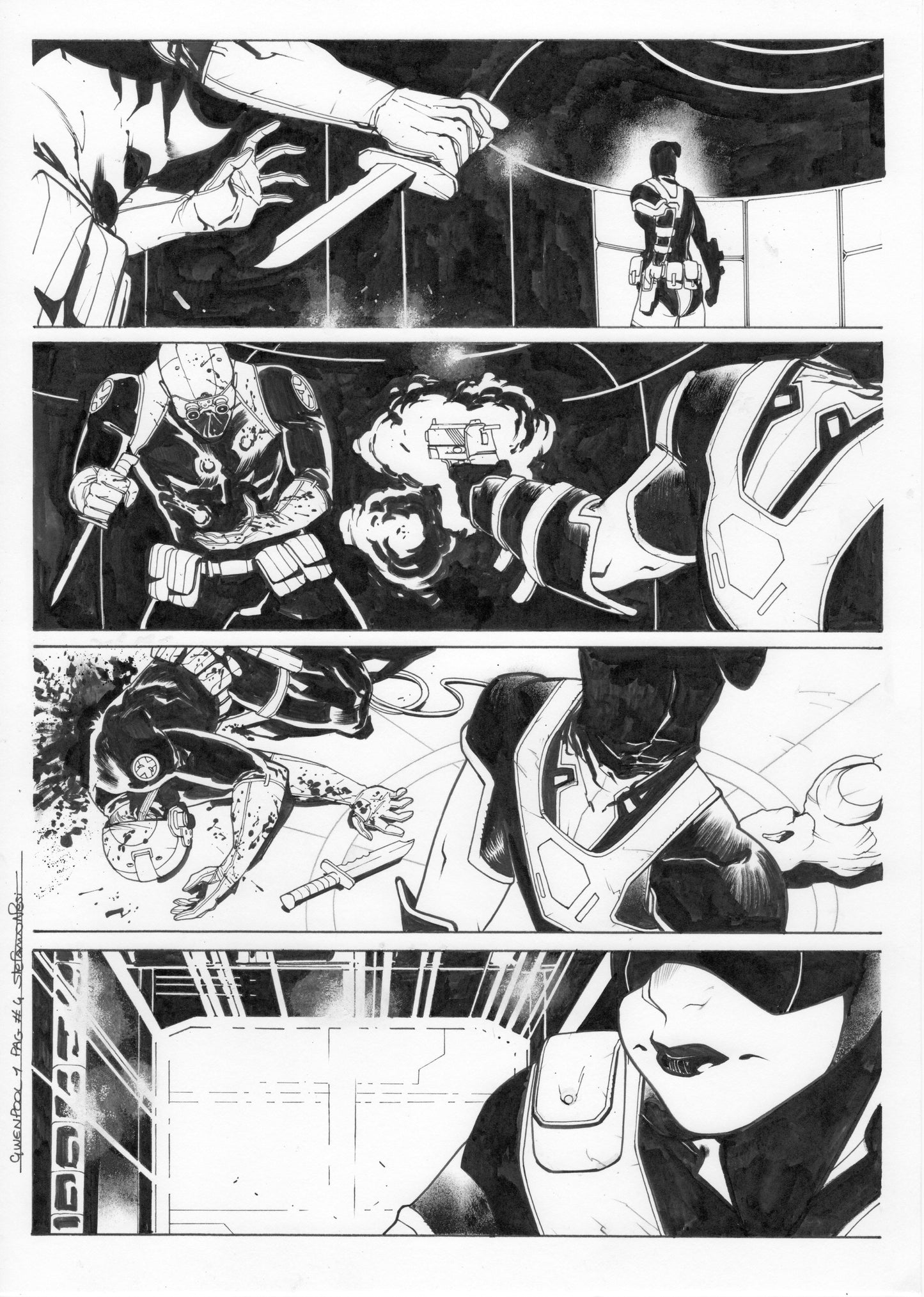 GWENPOOL #1  PAGE 4  ORIGINAL PAGE BY STEFANO NESI
