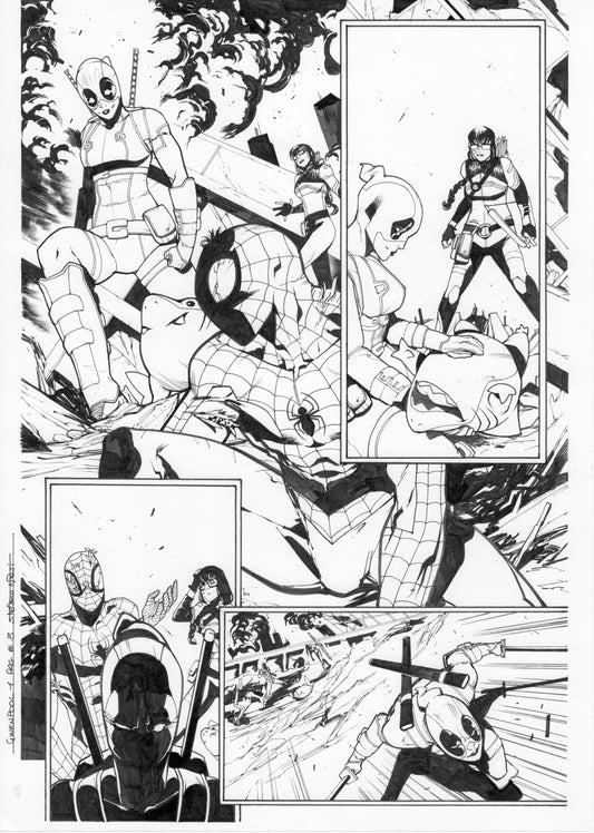 GWENPOOL #1  PAGE 8  ORIGINAL PAGE BY STEFANO NESI