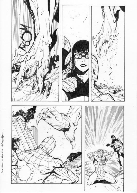 GWENPOOL #1  PAGE 9  ORIGINAL PAGE BY STEFANO NESI