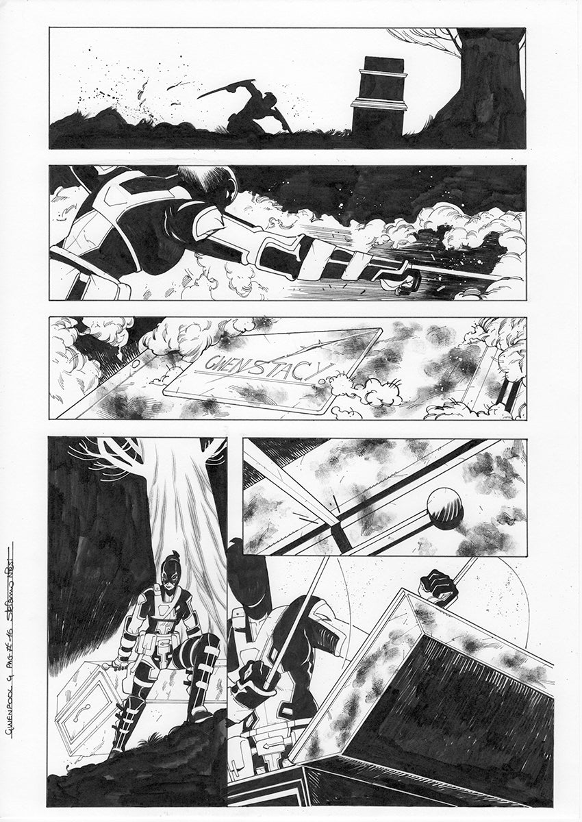 GWENPOOL #4  PAGE 16  ORIGINAL PAGE BY STEFANO NESI
