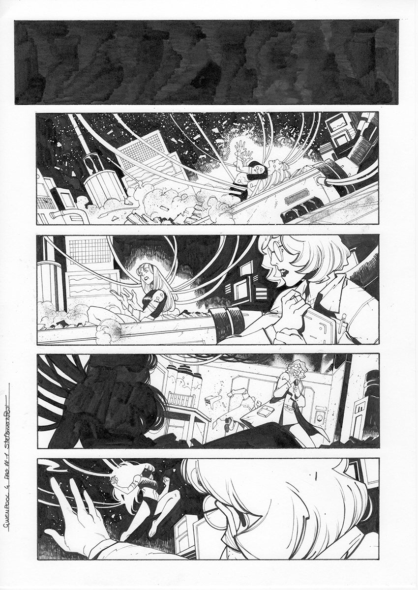 GWENPOOL #4  PAGE 1  ORIGINAL PAGE BY STEFANO NESI