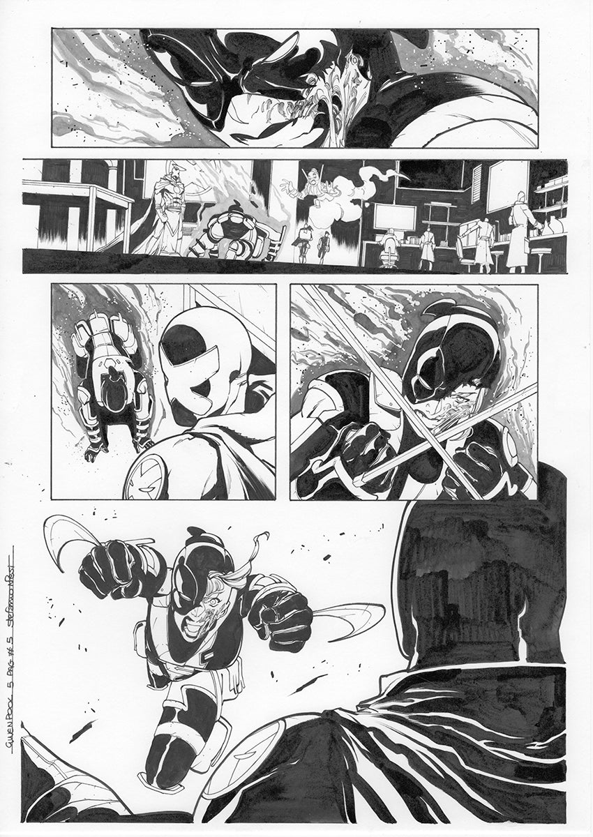 GWENPOOL #5  PAGE 5  ORIGINAL PAGE BY STEFANO NESI