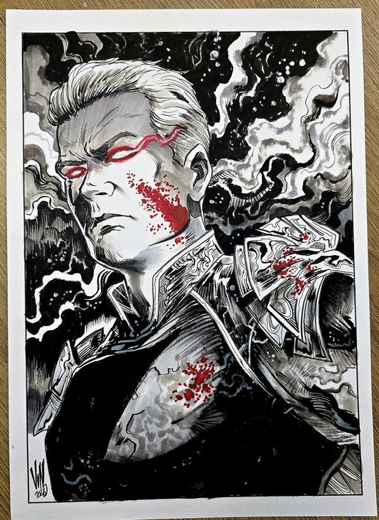 HOMELANDER A4 BUST (VINCENZO RICCARDI ORIGINAL ART)