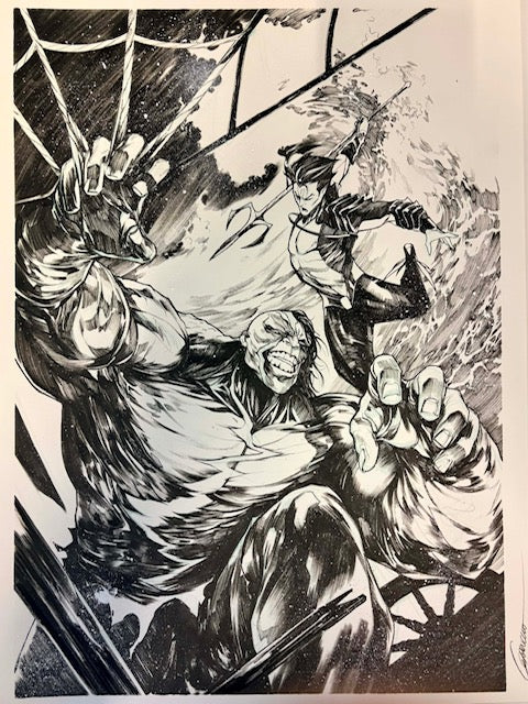 INFERNAL HULK  #2  (ALESSANDRO CAPPUCCIO ORIGINAL COVER ART)