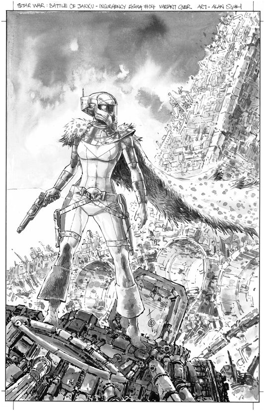 STAR WARS BATTLE OF JAKKU - INSURGENCY RISING  #4  ALAN QUAH ORIGINAL COVER ART