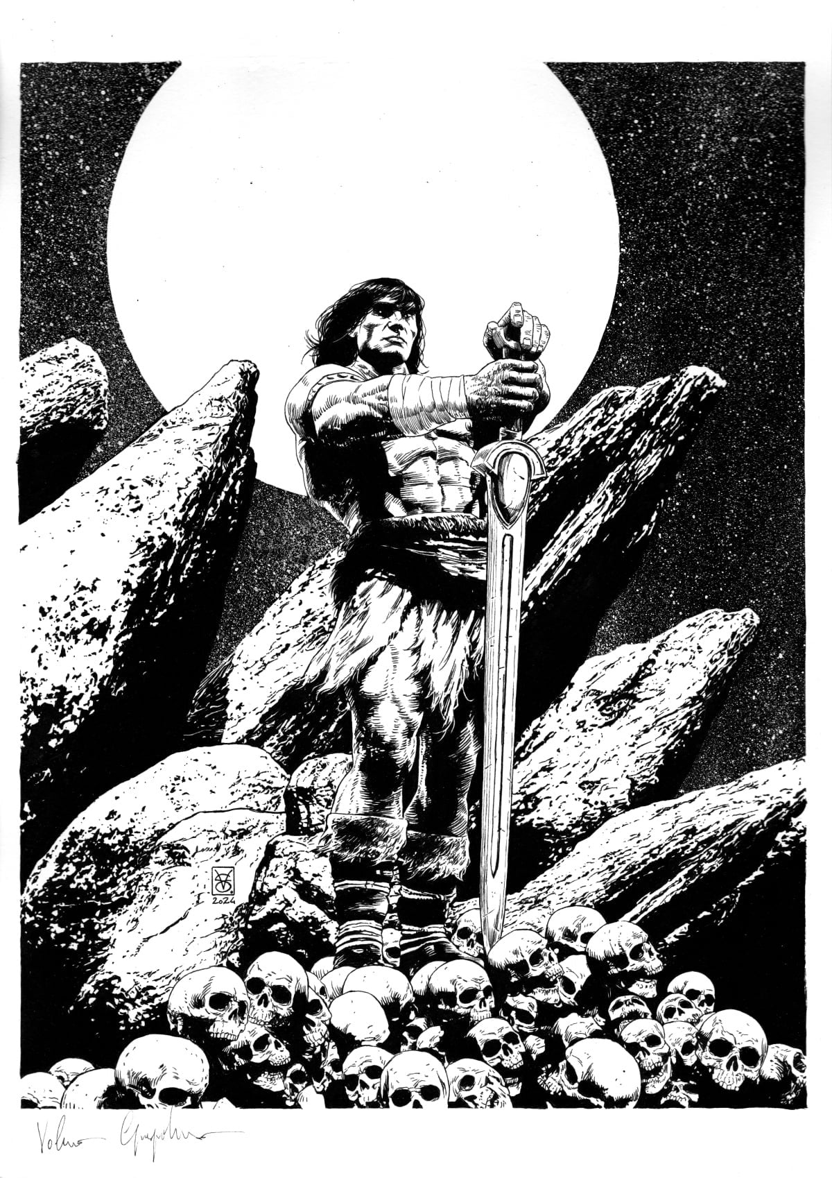 SAVAGE SWORD OF CONAN #9 VALERIO GIANGIORDANO SPLASH PAGE