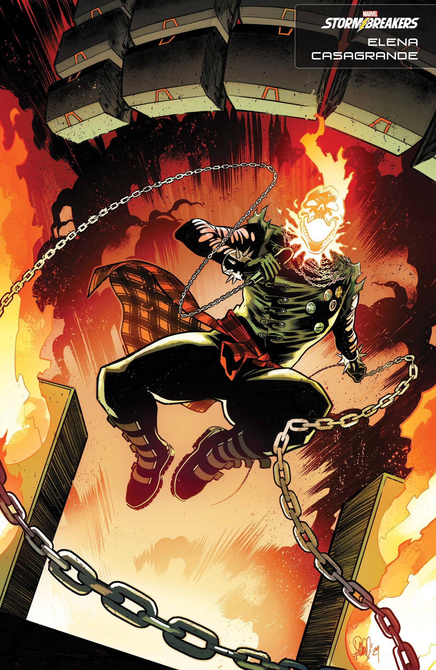 GHOST RIDER FINAL VENGEANCE  #2  ELENA CASAGRANDE ORIGINAL COVER ART