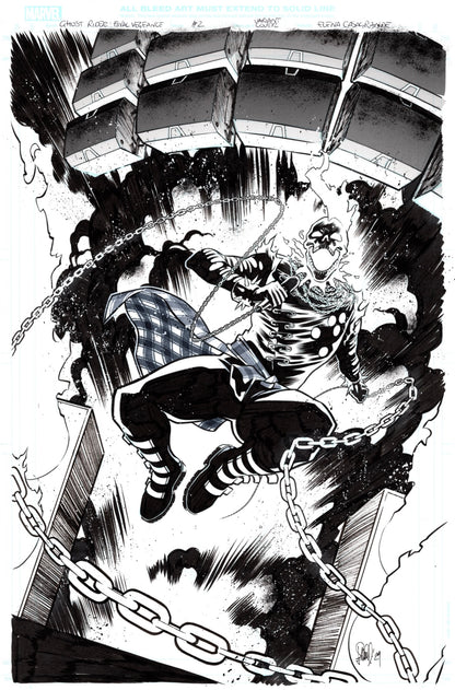 GHOST RIDER FINAL VENGEANCE  #2  ELENA CASAGRANDE ORIGINAL COVER ART