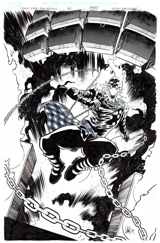 GHOST RIDER FINAL VENGEANCE  #2  ELENA CASAGRANDE ORIGINAL COVER ART