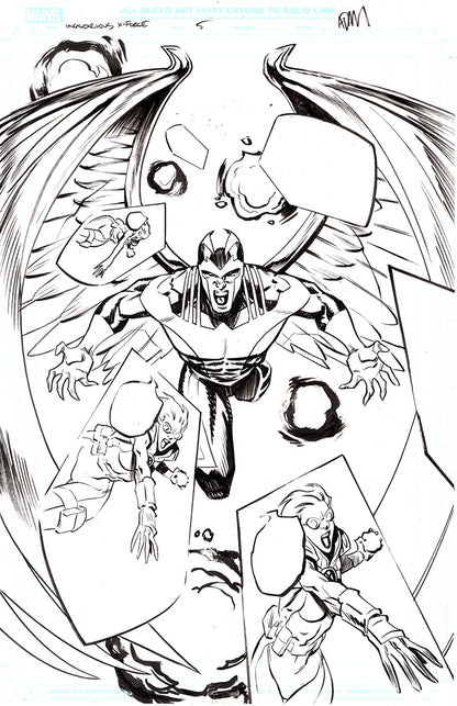 INGLORIUS X-FORCE  #5 ORIGINAL COVER ART BY ADAM GORHAM