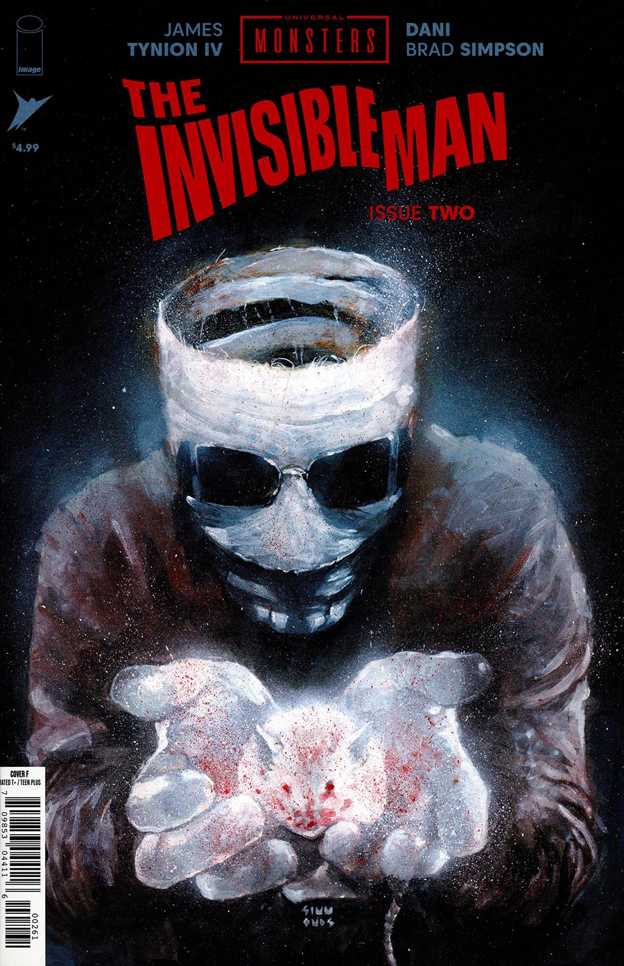 INVISIBLE MAN  #2  MARTIN SIMMONDS ORIGINAL COVER ART