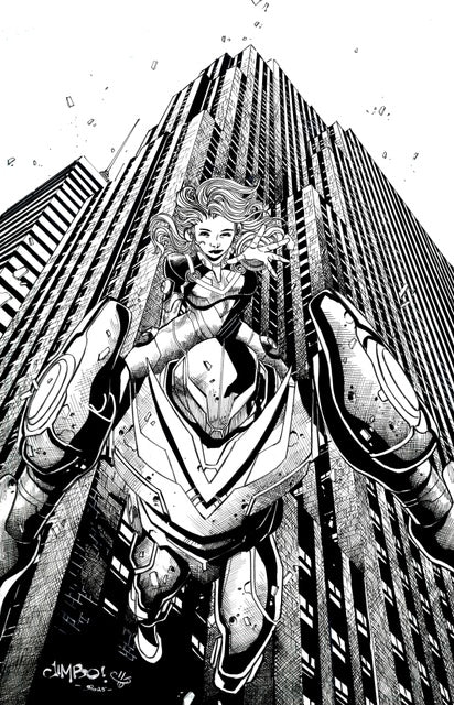 PENNY PARKER MARVEL SNAP SPIDER-VERSE ORIGINAL ART BY JIMBO SALGADO