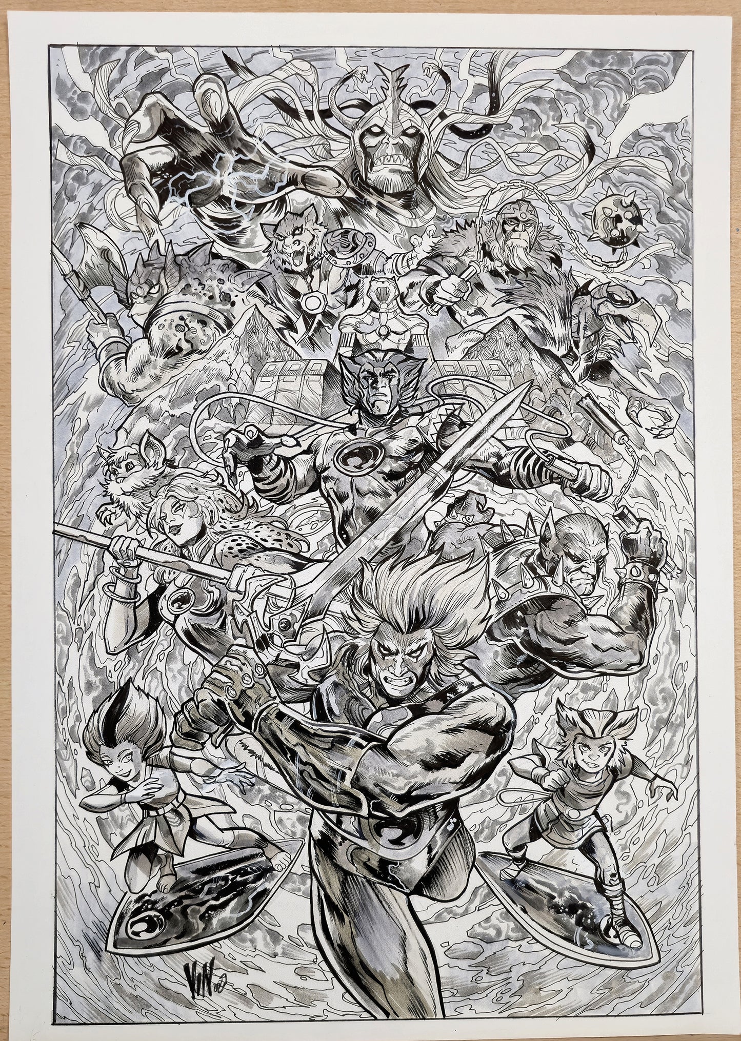 LETS GO THUNDERCATS SIDESHOW PRINT - VINCENZO RICCARDI ORIGINAL ART