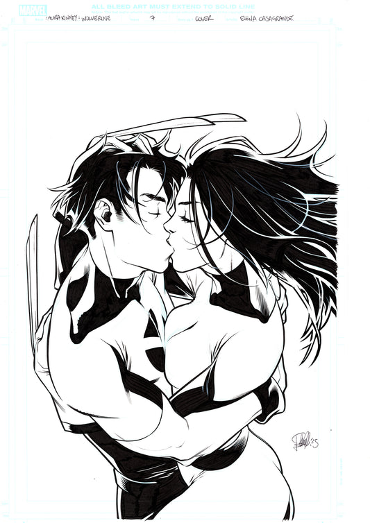 LAURA KINNEY WOLVERINE  #7  ELENA CASAGRANDE ORIGINAL COVER ART