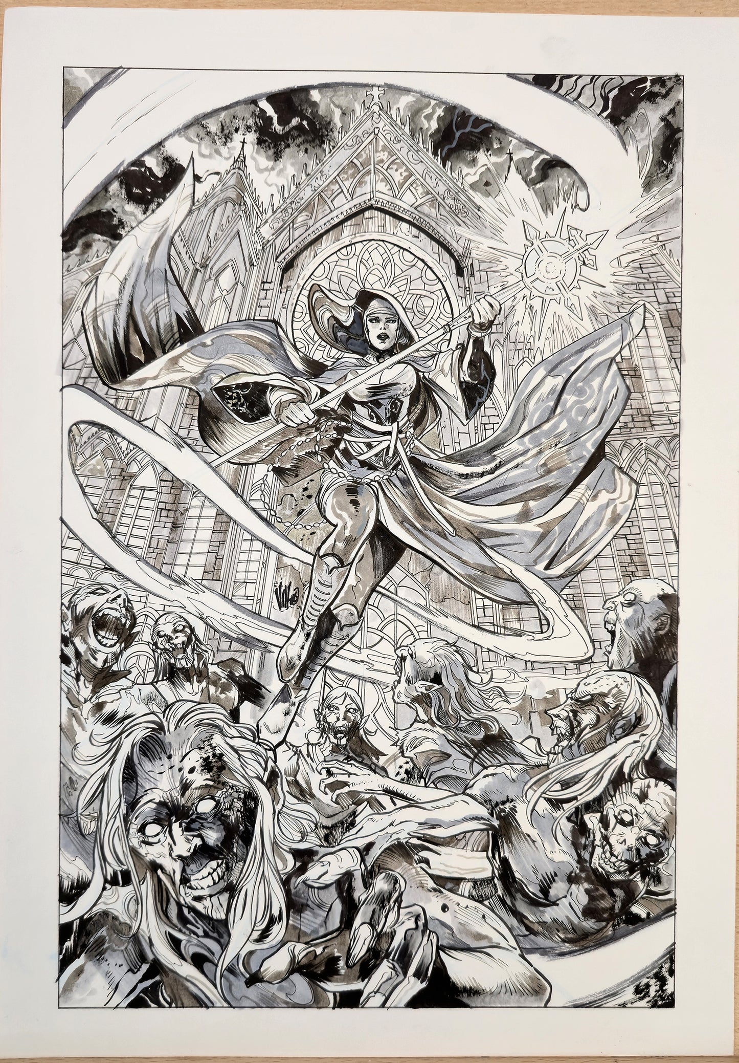 MARIAN HERETIC #1   VINCENZO RICCARDI COVER ART