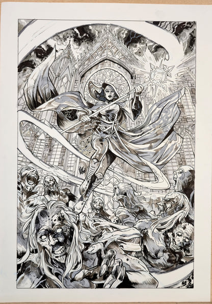 MARIAN HERETIC #1   VINCENZO RICCARDI COVER ART