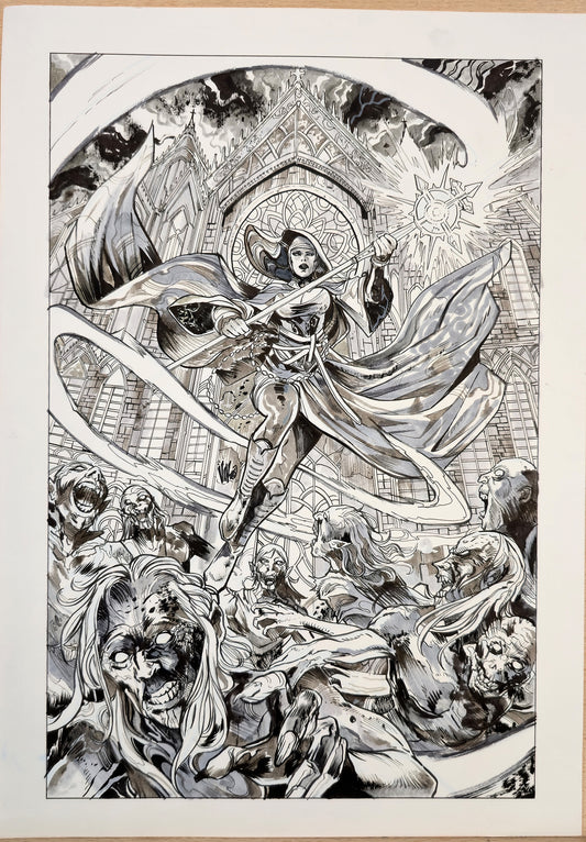 MARIAN HERETIC #1   VINCENZO RICCARDI COVER ART